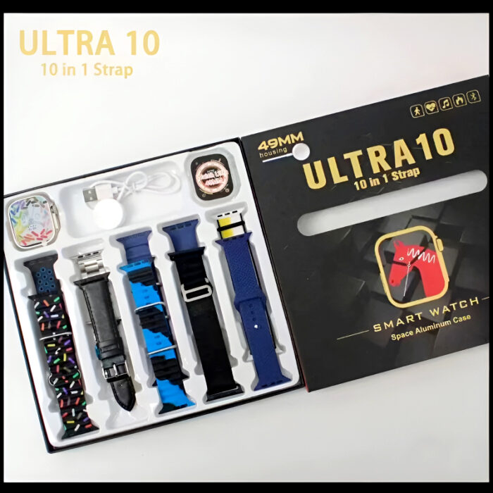 Ultra10 49mm Bluetooth Calling Smart Watch Sleek Design with 10 Interchangeable Straps - Image 7
