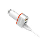 Intelligent 6.4A 35W Turbo Car Charger With LED Ring Light Over Heating, Current Protection Etc - Image 3