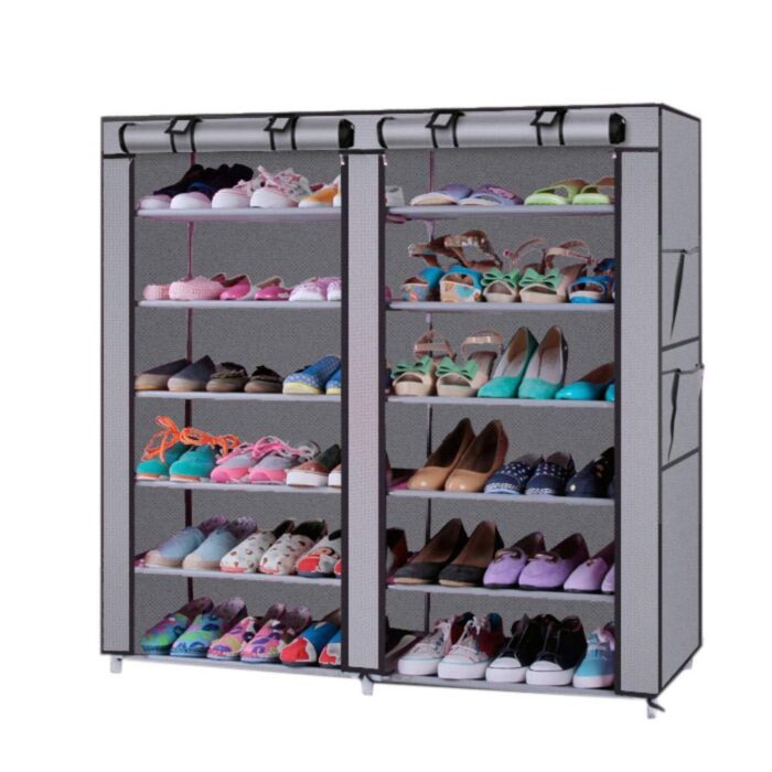 HCX Collapsible Double Dustproof And Dampproof Shoe Wardrobe Storage Organizer - Image 5