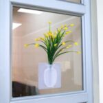 4 PCs Sticky Vase Wall Mounted Plant Holder Decorative Flower Display Vase Wall Decor - Image 4