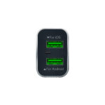 SPACE WC-10 Metal Series Dual Port USB 2.4A Wall Charger with Micro USB Cable - Image 4