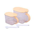 Premium Quality 2 Tier Set Of 7 Jars Spice Rack - Image 4