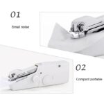 Electric Handheld Sewing Machine Mini Handy Stitch Portable Needlework DIY Clothes Tool - Image 4