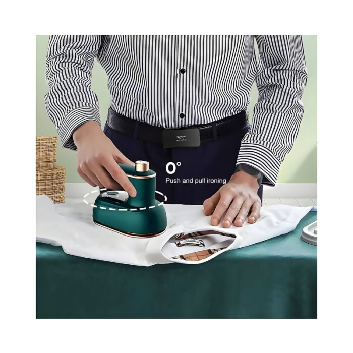 Mini Compact EV Porcelain Gold Electric Iron Effortless Precision With 130°C Constant Temperature For Efficient Dry And Wet Ironing - Image 5