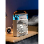 4-In-1 Multi-Functional Portable Air Humidifier Cooling USB Fan With 7-Color Night Light - Image 2