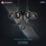 Original Audionic Air Beats A-800 Neckband With Extra Bass & High Quality Sound - Image 3