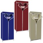 Clothes Closet Wardrobe Storage Organizer With Hanging Rack