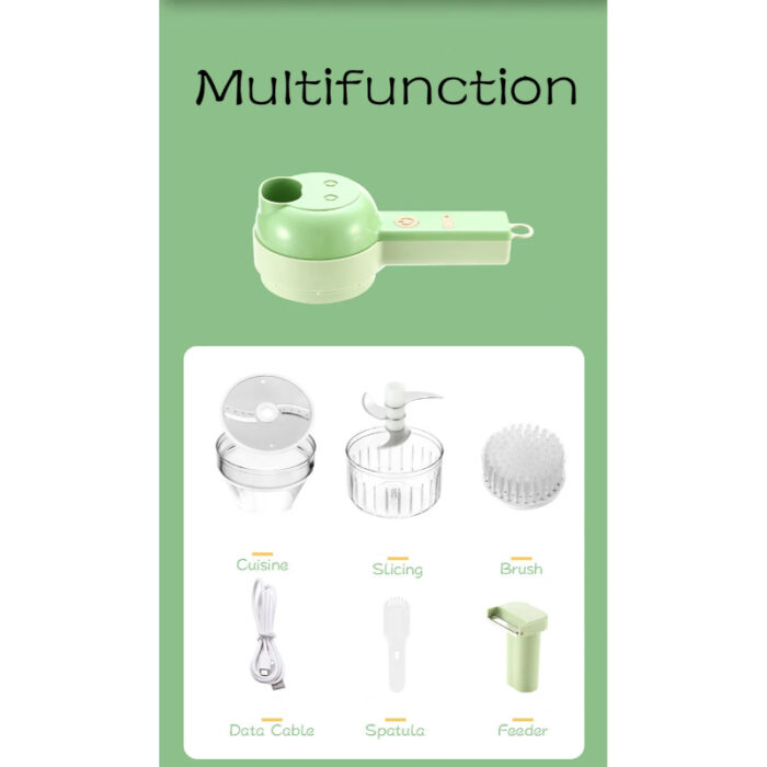 Multi-Functional 4 In 1 Electric Handheld Cooking Hammer Food Chopper - Image 5