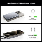 Joyroom JR-PBM08 Pro 10000mAh Magnetic Wireless Power Bank with 20W Fast Charging, Ultra-Slim Metal Design, USB-C and Lightning Input - Image 6