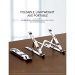 Portable Aluminium Lightweight Laptop Stand With 7 Adjustable Height Levels - Image 6