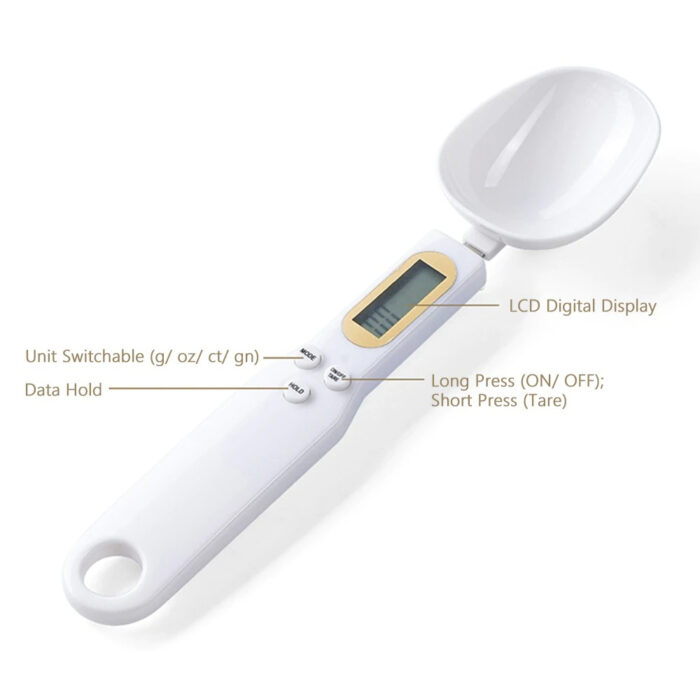Ultra-Compact Digital LCD Screen Display Measuring Spoon Scale Up To 500g/0.1g - Image 3