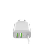 LDNIO A321 Universal Two Ports USB Travel Charger For Mobile Phone Portable White Wall Charger - Image 4