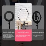 V85 Portable Foldable Mobile Phone 3 Modes Beauty Fill Light (5 Lights) - Image 5