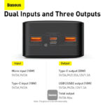 Baseus Bipow 30000mAh PD 20W Super Fast Charging Power Bank with Digital Display - Image 4