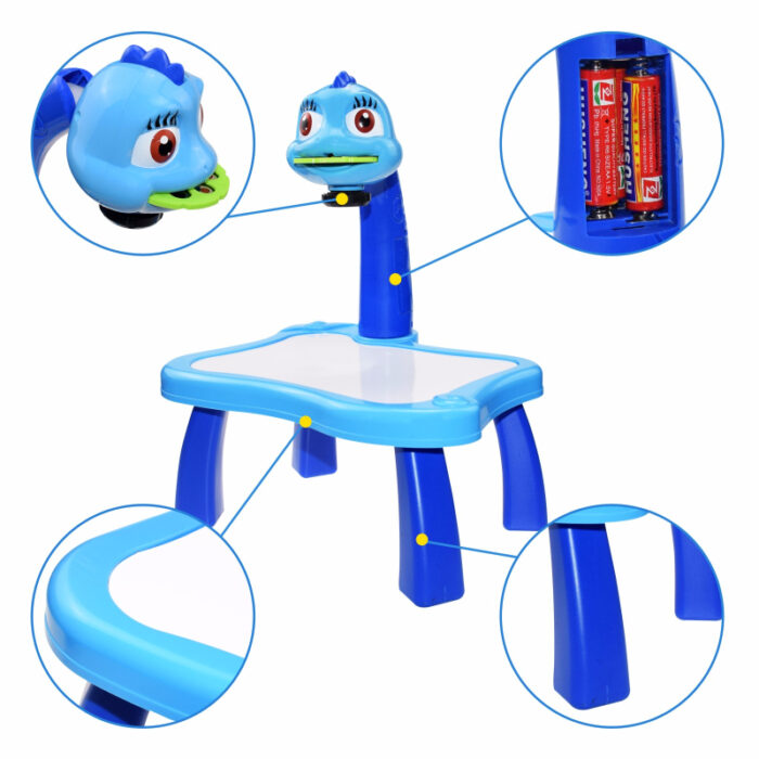 3-In-1 Frozen Creative Projection Painting Table For Kids Creative - Image 2