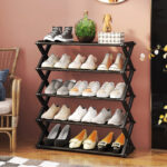 5 Layers X-Type Foldable Fashion Shoe Organizer Stand - Image 8