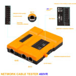 468VR Multi-Function RJ45 RJ11 Network Cable Tester with Remote Unit & LED Display - Image 3
