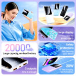 RPP-623 Remax 20000mAh LED Display, PD+QC 20w+22.5W Fast Charging Multi-Device Compatibility Powerbank - Image 9