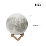 3D Magical Moon LED Night Light Desk Lamp USB Rechargeable 7 Light Colors For Home Decoration - Image 4