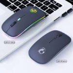 E-1300 Rechargeable 2.4Ghz Dual Mode Luminous Wireless Mouse - Image 4