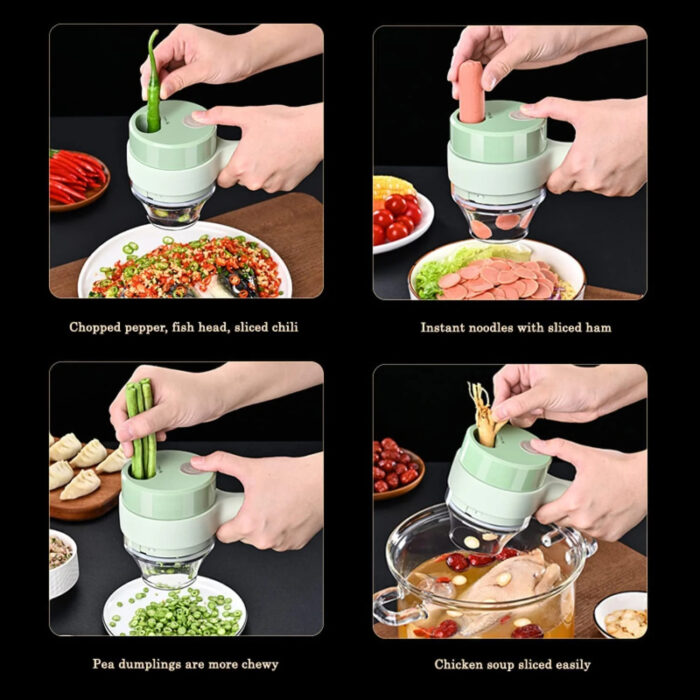 Multi-Functional 4 In 1 Electric Handheld Cooking Hammer Food Chopper - Image 7