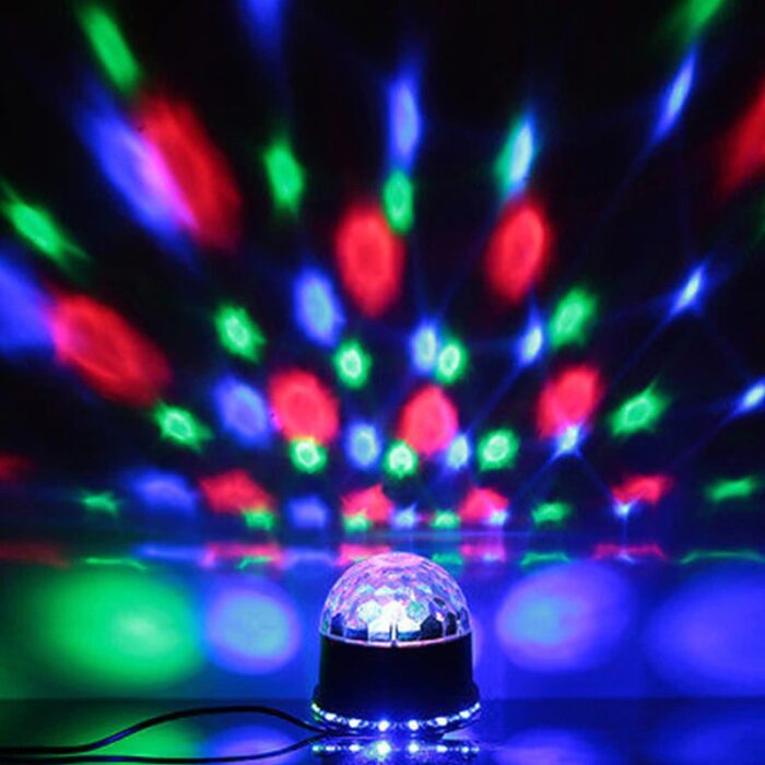 Sound Activated Auto Stage Lighting Effect LED Magic Ball Disco Lamp RGB 5W - Image 1