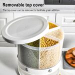 10 Kg 6-In-1 Kitchen Food Container Organizer With 360 Degree Rotatable Design - Image 2