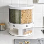 10 Kg 6-In-1 Kitchen Food Container Organizer With 360 Degree Rotatable Design - Image 3
