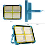 X8 Multifunctional Portable 1000W Solar LED Street Light High-Quality Rechargeable Off-Grid Private Lighting Solution - Image 5