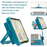 X8 Multifunctional Portable 1000W Solar LED Street Light High-Quality Rechargeable Off-Grid Private Lighting Solution - Image 3