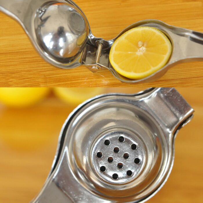Stainless Steel Hand Press Lemon Squeezer Lime Juicer Citrus Kitchen Food Processor - Image 3