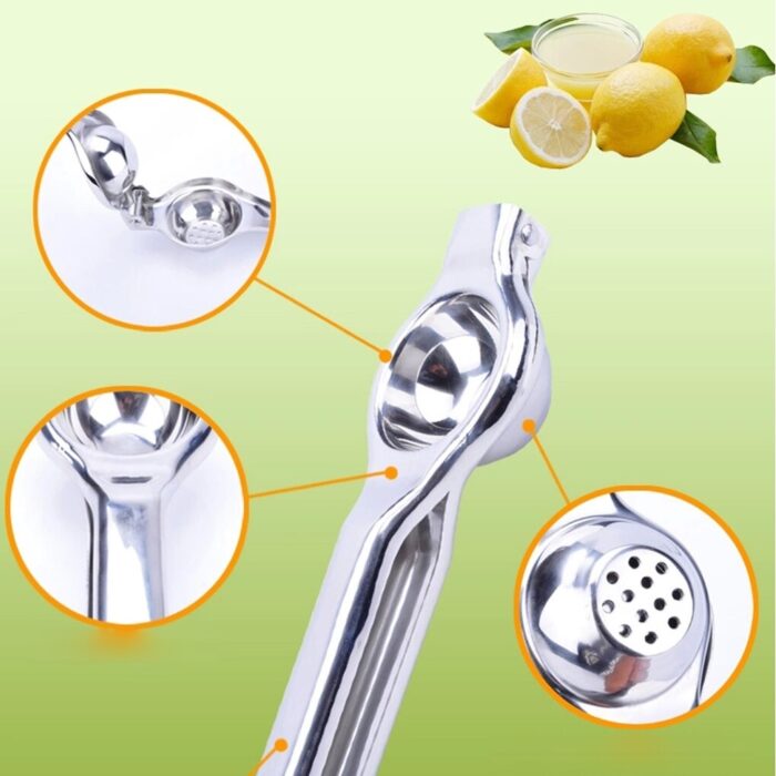 Stainless Steel Hand Press Lemon Squeezer Lime Juicer Citrus Kitchen Food Processor - Image 8