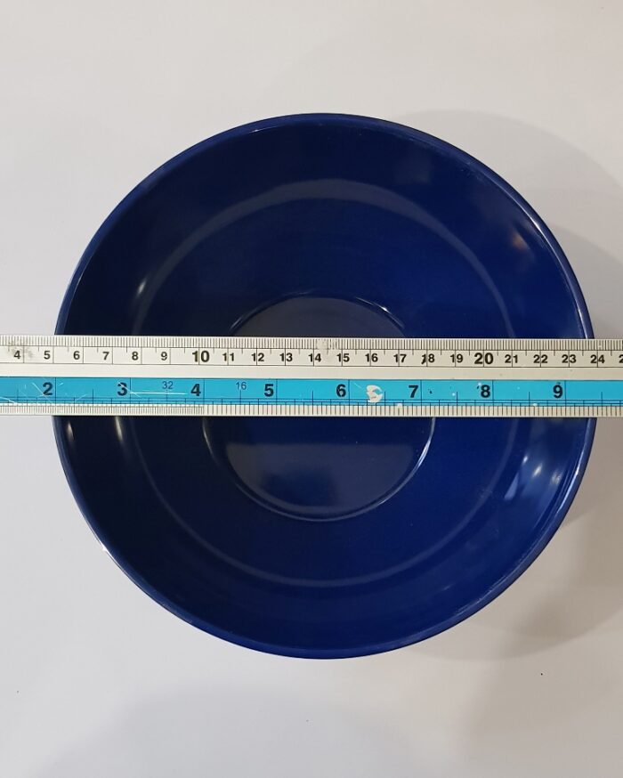 Blue Soup Bowl Tableware Food Grade Glaze Melamine Anti Knock Bowl - Image 3