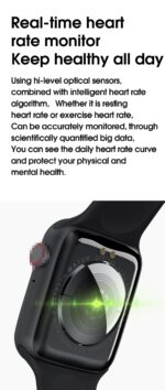 W26 Bluetooth Call Music Player Heart Rate Monitor Smart Split Screen Smart Watch - Image 4