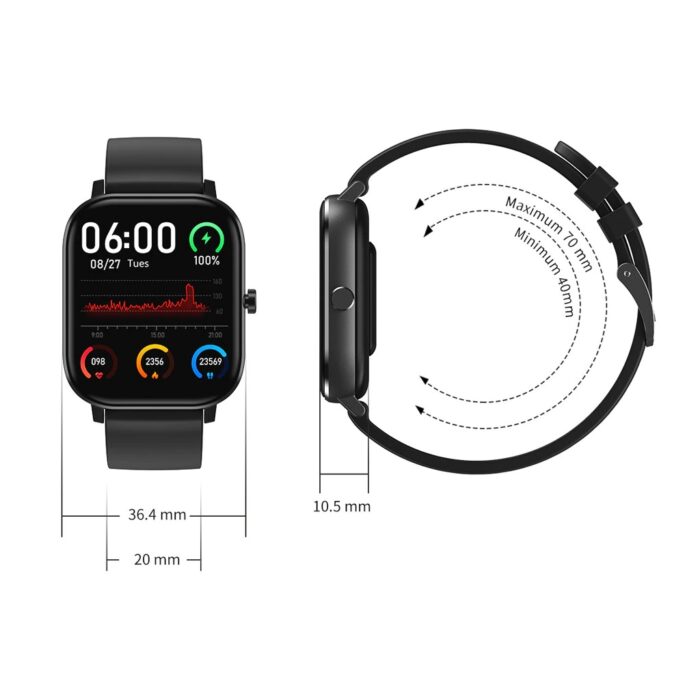 DT35 Smartwatch ECG Heart Rate Blood Pressure 1.54inch Bluetooth Call IP67 Waterproof - Image 8