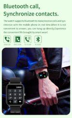 W26 Bluetooth Call Music Player Heart Rate Monitor Smart Split Screen Smart Watch - Image 6