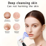 Portable Electric Rechargeable Bubble Blackhead Remover Pore Vacuum Cleaner with Interchangeable Heads - Image 10