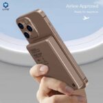 LITO LP01 Compact And Portable Bronze 10,000mAh Wireless Magnetic MagSafe Power Bank with 15W Wireless & 20W Fast Chargingp