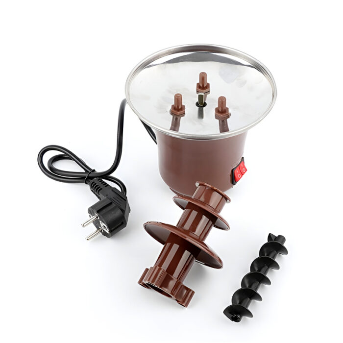 BD-017 Electric 3-Tier Mini Chocolate Fondue Fountain —An Elegant Addition to Your Dessert Table - Image 10