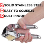 Eco-Friendly Stainless Steel Manual Operate Garlic Press - Image 2
