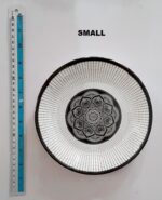 Set Of Three Printed Dinner Plates Double Glazed Melamine Small Medium-Large Size - Image 3