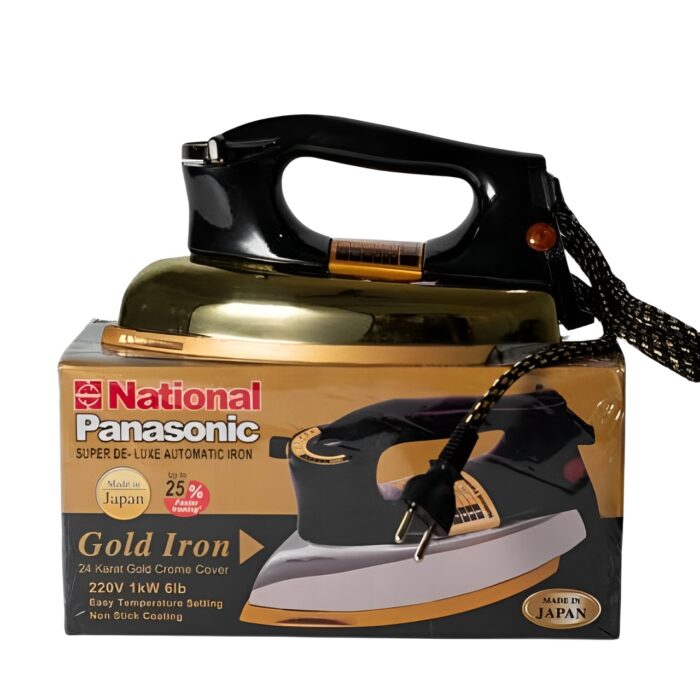1000W Heavy Duty Super Deluxe Dry Iron With 24K Chrom Coating And Temperature Control - Image 6