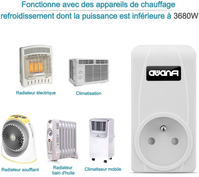 AWANFI Wireless Room Thermostat With Remote Control For Electric Heating & Air Conditioner - Image 2
