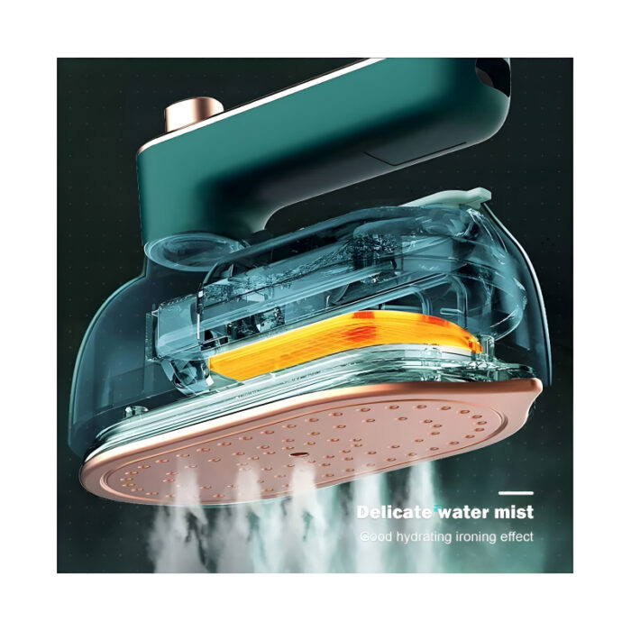 Mini Compact EV Porcelain Gold Electric Iron Effortless Precision With 130°C Constant Temperature For Efficient Dry And Wet Ironing - Image 4
