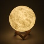 3D Magical Moon LED Night Light Desk Lamp USB Rechargeable 7 Light Colors For Home Decoration - Image 2