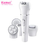 Kemei KM-2199 Multi-Functional Rechargeable Epilator: 5-In-1 Beauty Tools Kit For Women - Image 2