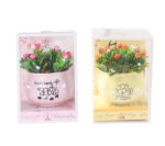 Lovely Simulation Green Rose Bonsai Plant Small Potted Garden Small Ornament Set Room Decoration - Image 2