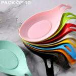 Pack Of 10 Heat-Resistant Spoon Shelf Rest Spatula Holder Kitchen Storage Tool Scoop Bracket Stands - Image 5