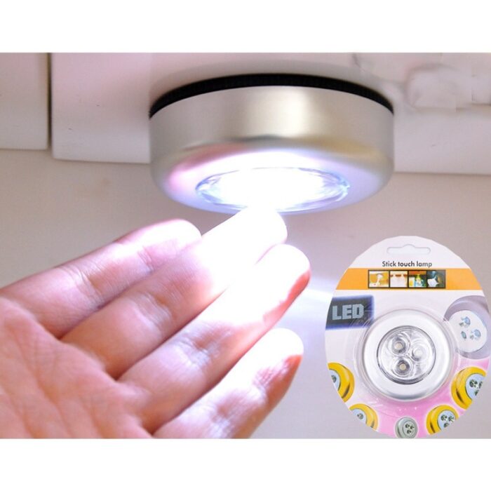 3Pcs LED Wireless Night Light Stick Click Touch Lamp Car Cabinet Closet Lamp - Image 3