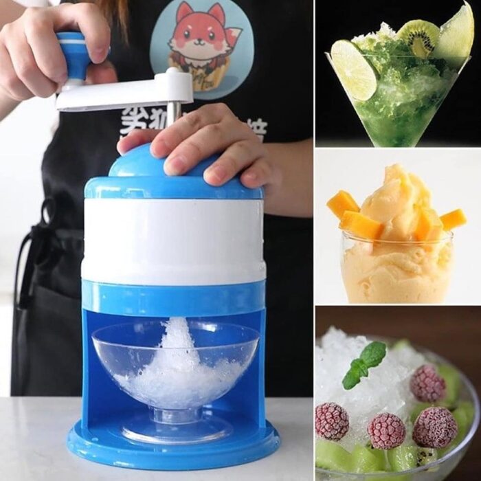Ice Breaker Hand Crank Kitchen Tool Ice Crusher Snow Cone Maker Machine - Image 1